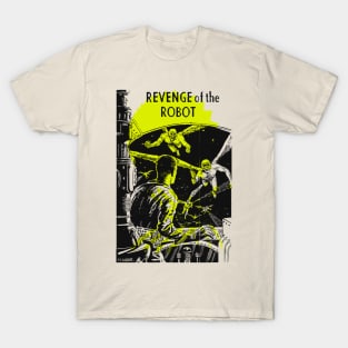 Revenge of the Robot Fantastic Popart Fantasy Comic Scifi Old Vintage T-Shirt